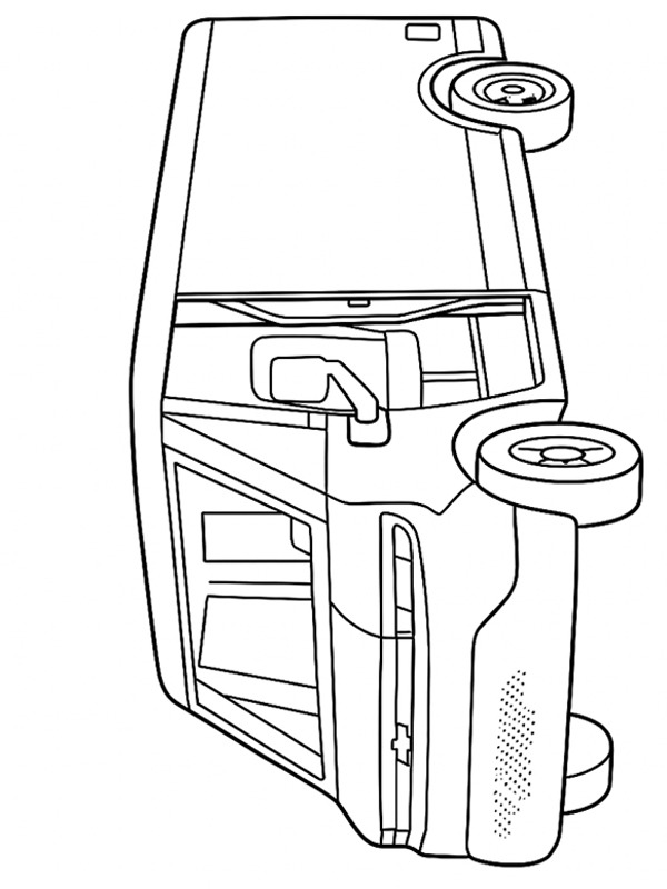Chevrolet BrightDrop Coloring page Chevrolet BrightDrop Coloring page