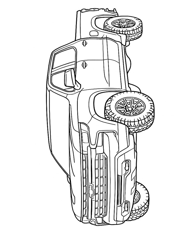 Chevrolet Colorado 2025 Coloring page Chevrolet Colorado 2025 Coloring page