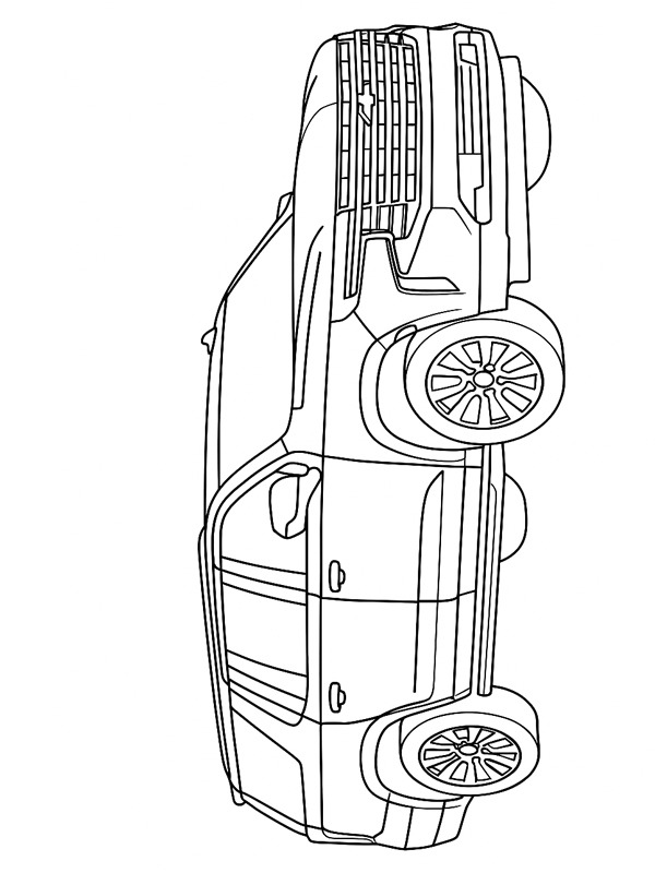 Chevrolet Suburban 2024 Coloring page Chevrolet Suburban 2024 Coloring page