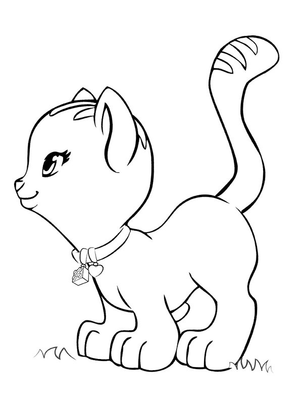 Chico the cat Lego friends Coloring page