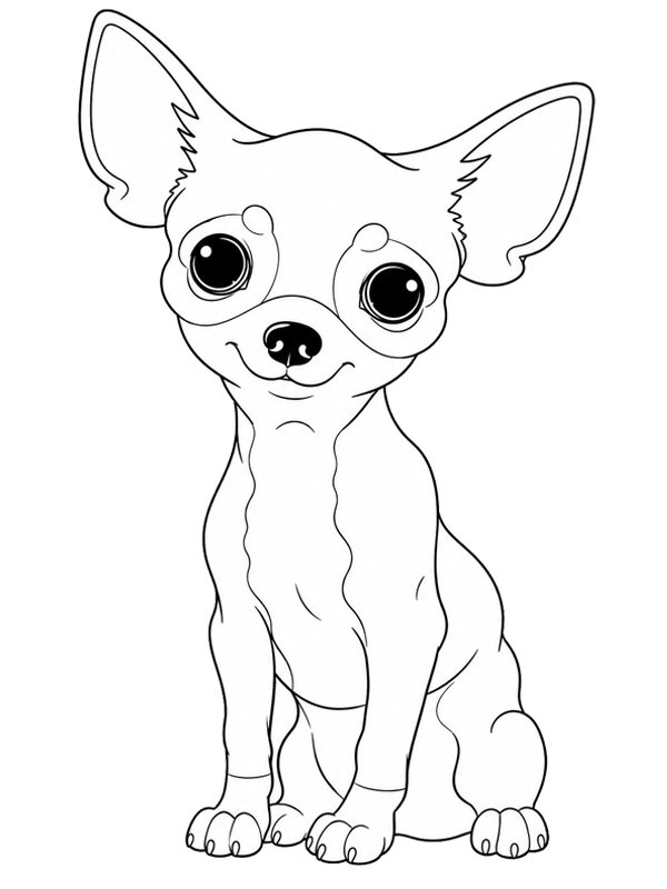 Chihuahua puppy Coloring page