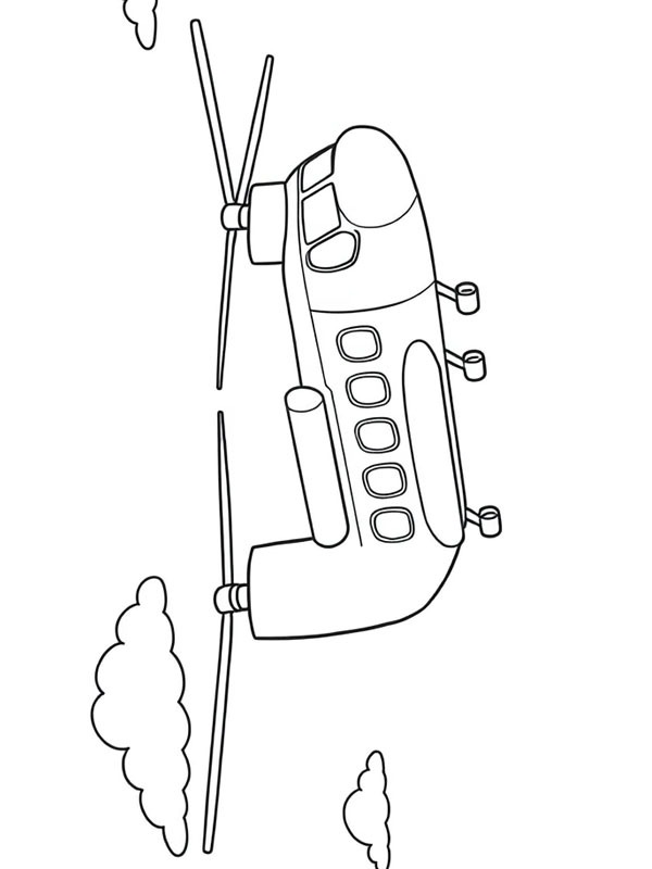 Chinook helicopter Coloring page Chinook helicopter Coloring page