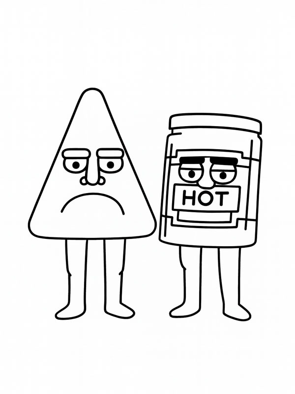 Chipso and Queso Coloring page Chipso and Queso Coloring page