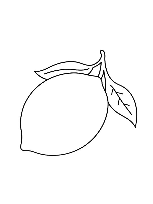Lemon Coloring page