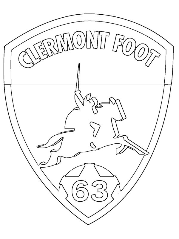 Clermont Foot Coloring page