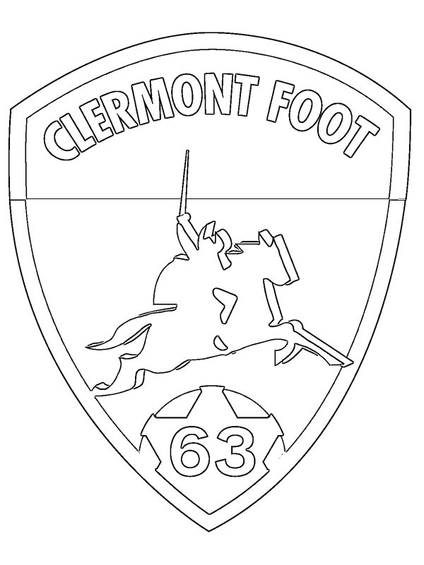 Clermont Foot Coloring page Clermont Foot Coloring page