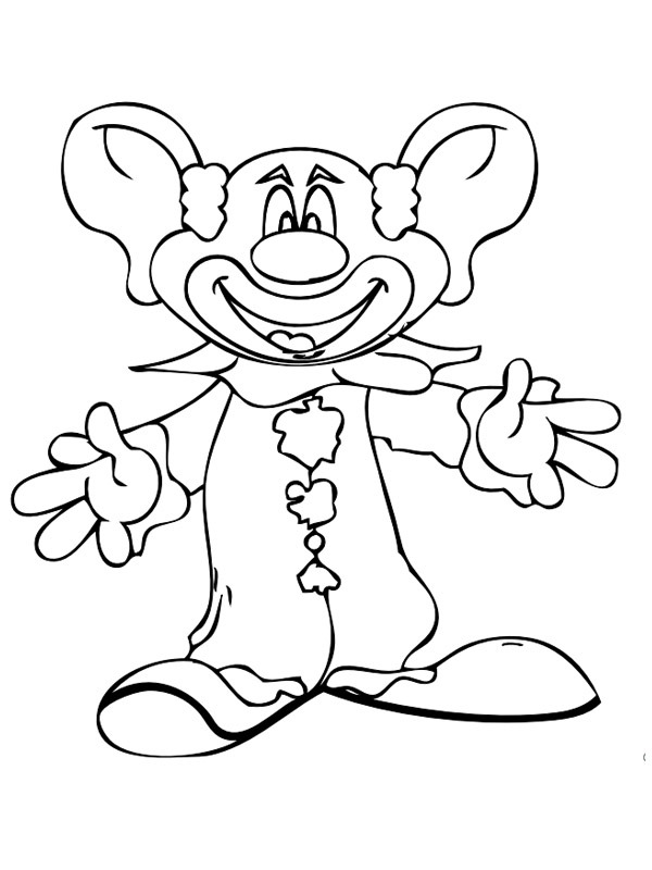 Clown Coloring page