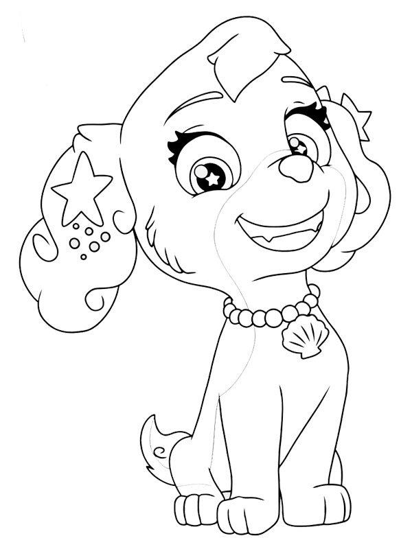 Coral (PAW Patrol) Coloring page Coral (PAW Patrol) Coloring page