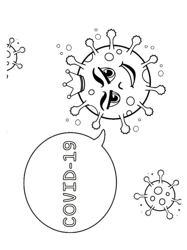 Corona virus coloring page Coloring page Corona virus coloring page Coloring page