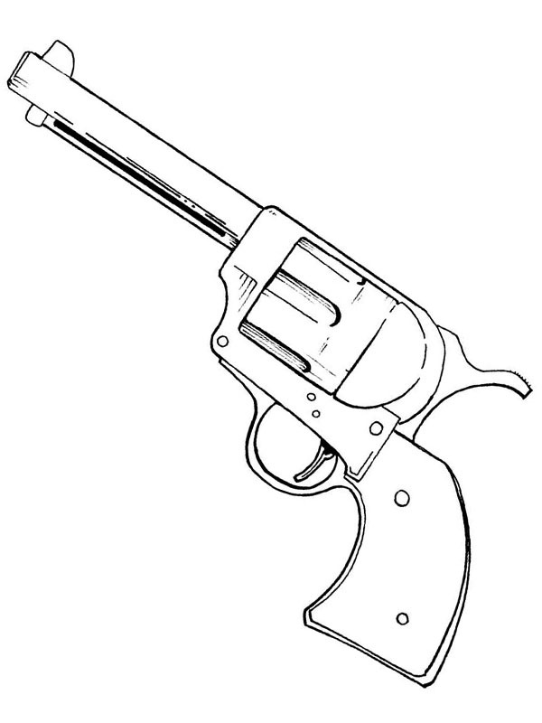 Cowboy gun Coloring page