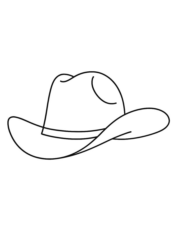 Cowboy hat Coloring page