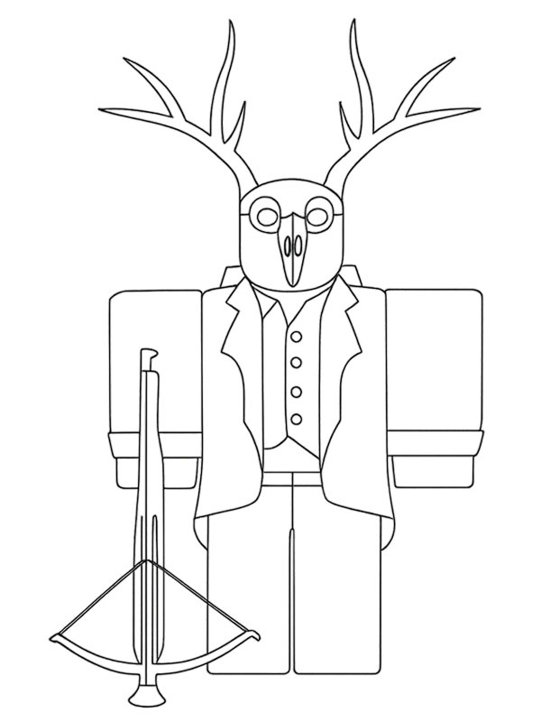 Cultist (99 Nights in the Forest) Coloring page Cultist (99 Nights in the Forest) Coloring page