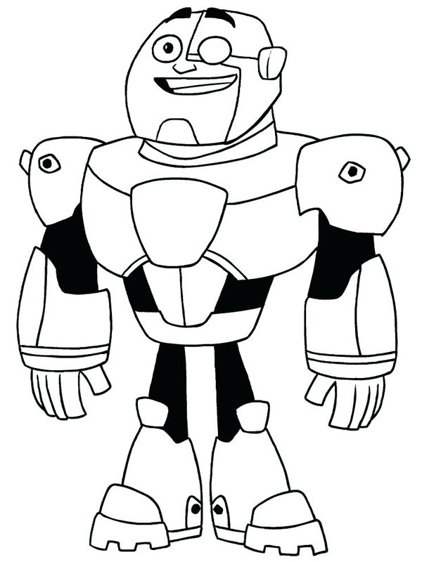 Cyborg (Teen Titans Go!) Coloring page
