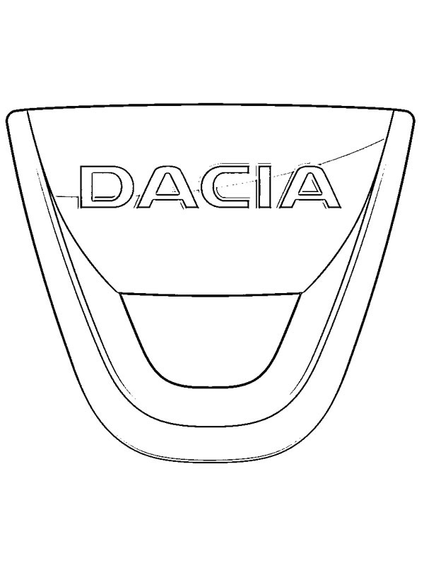 Dacia logo Coloring page