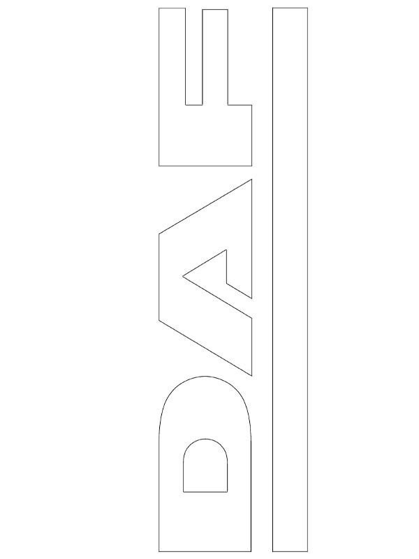 DAF Trucks logo Coloring page