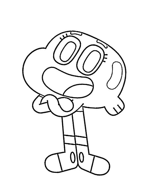 Darwin Watterson Coloring page Darwin Watterson Coloring page