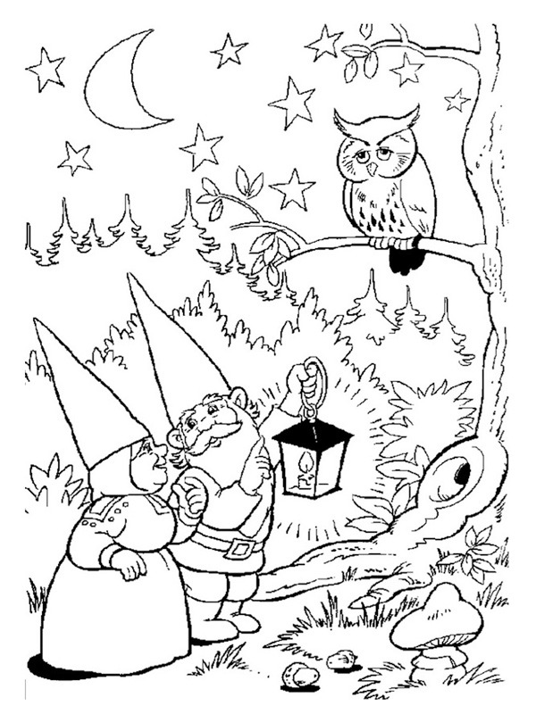 david the gnome and lisa Coloring page