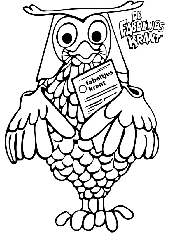Mr. Owl Coloring page