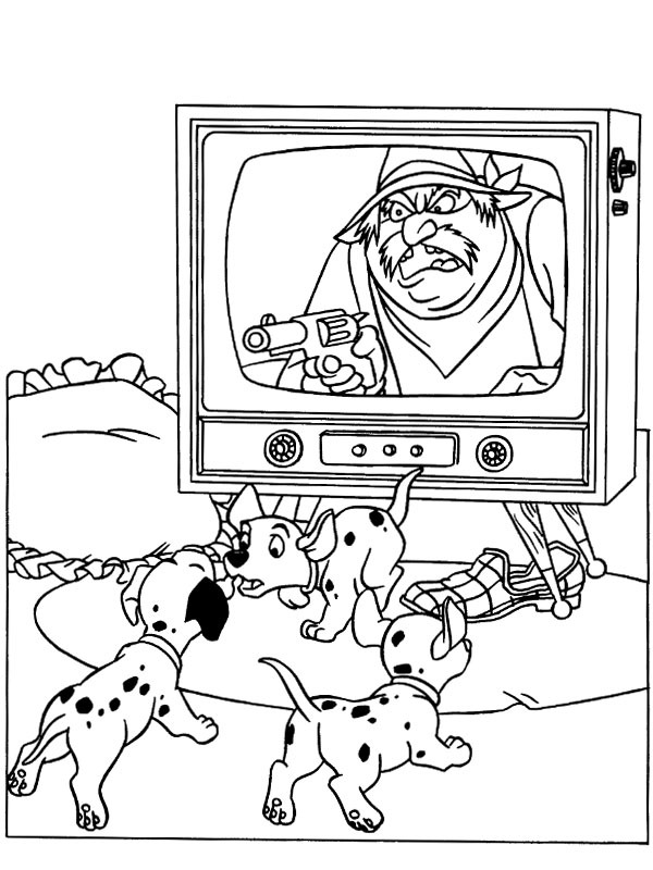 The puppies play Coloring page The puppies play Coloring page