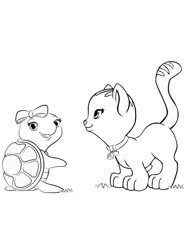 Animals Lego Friends Coloring page