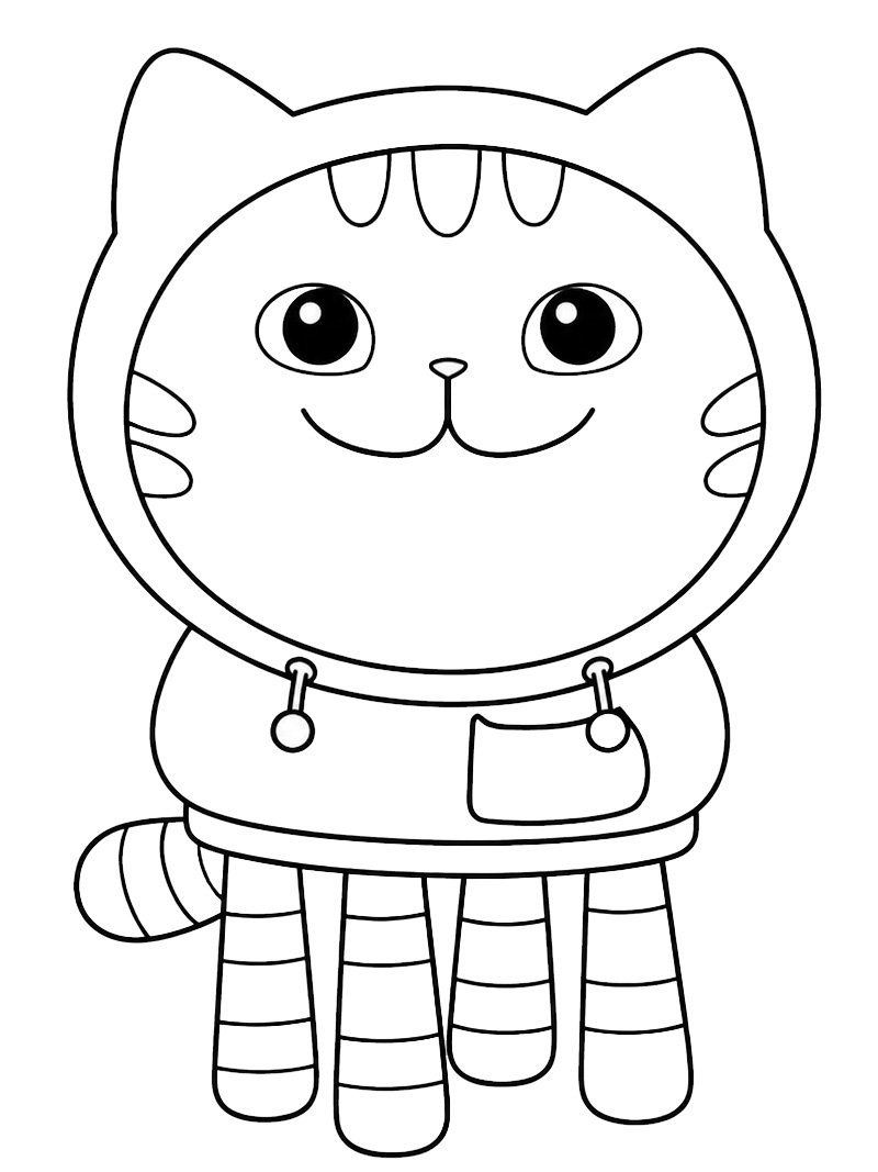 DJ Catnip (Gabby's Dollhouse) Coloring page