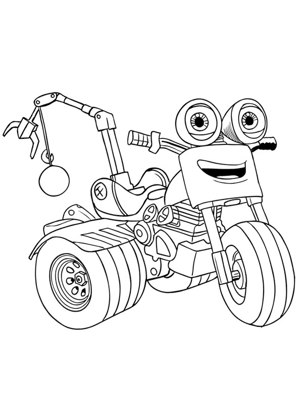 DJ Rumbler Ricky zoom Coloring page