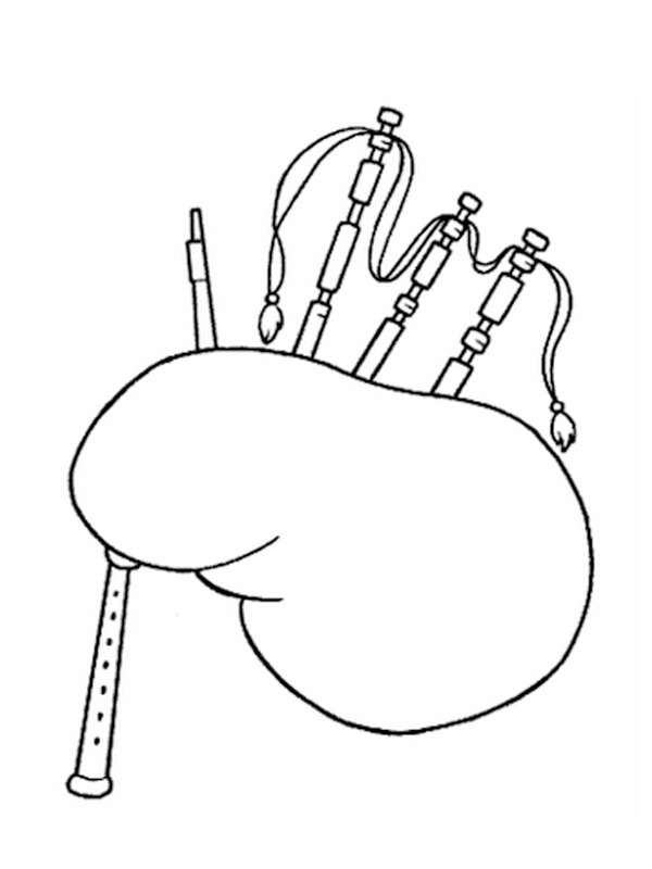 Bagpipes Coloring page