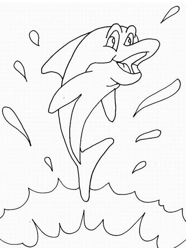 Dolphin Coloring page
