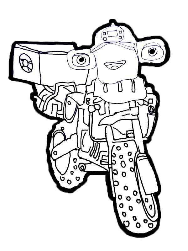 Don Hoopla Ricky Zoom Coloring page