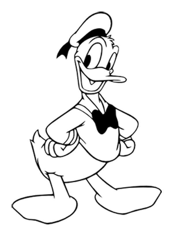 Donald Duck Coloring page