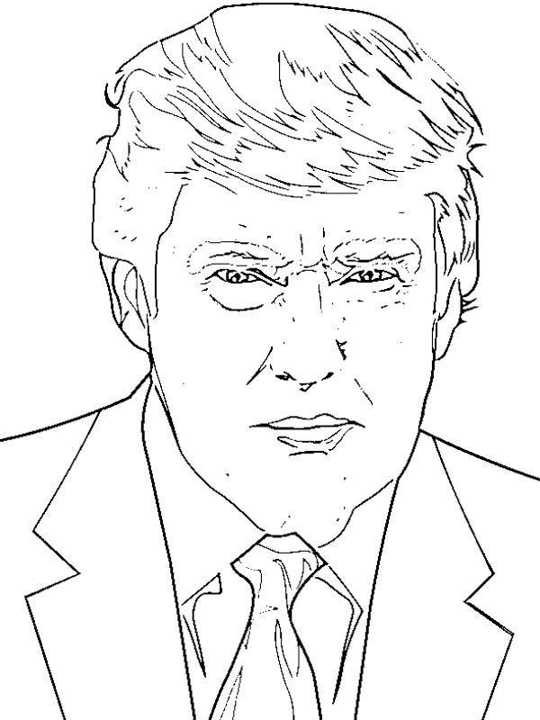 Donald Trump Coloring page