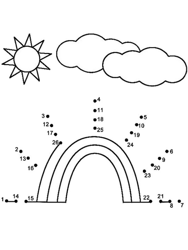 draw a rainbow Coloring page draw a rainbow Coloring page