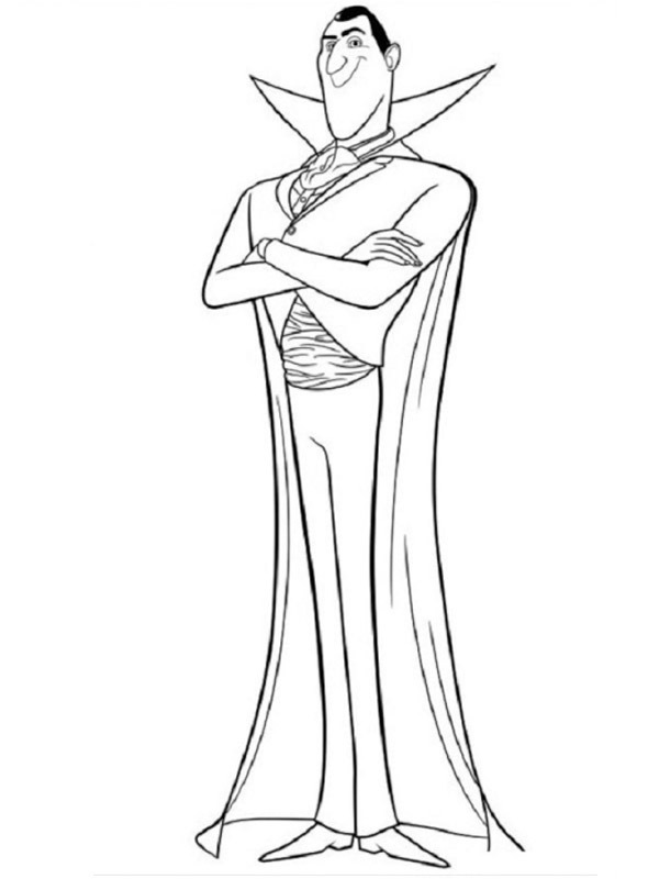 Dracula hotel transylvania Coloring page Dracula hotel transylvania Coloring page