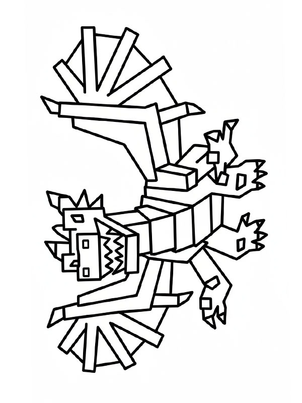 Dragon Cannelloni (Steal a Brainrot) Coloring page Dragon Cannelloni (Steal a Brainrot) Coloring page