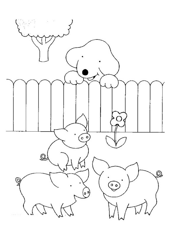 Spot Goes To The Farm Coloring page