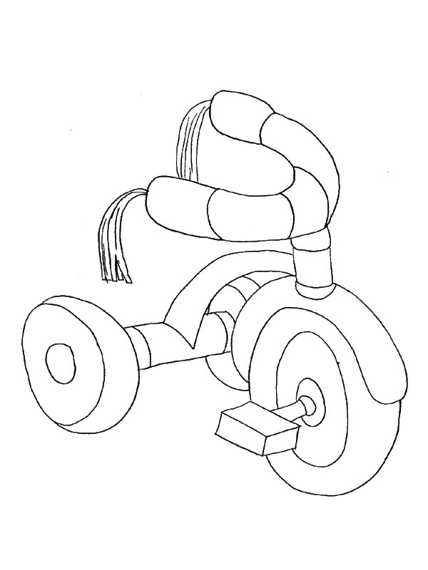 Tricycle Coloring page