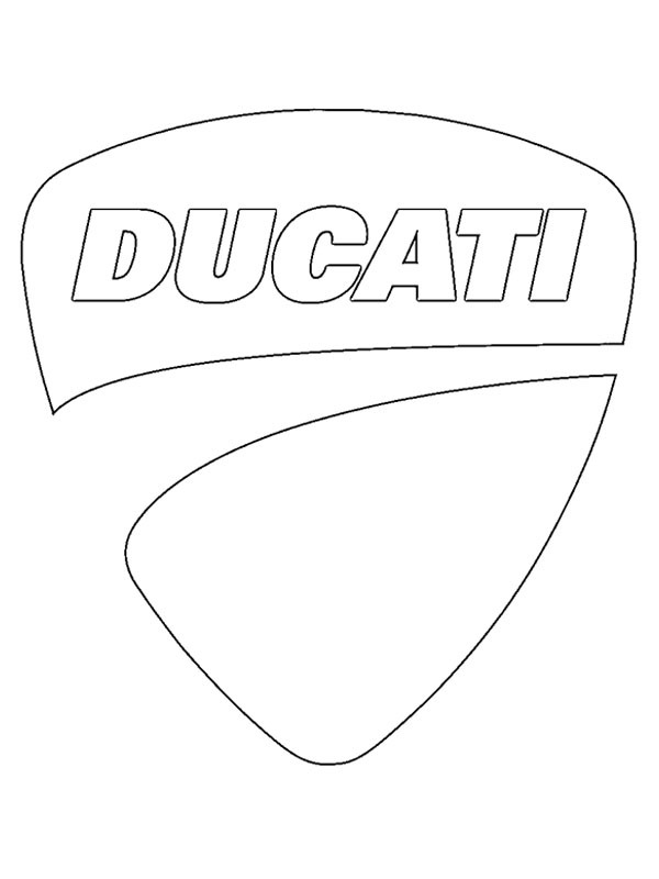 Ducati logo Coloring page