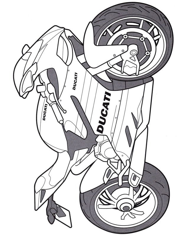 Ducati Panigale Coloring page