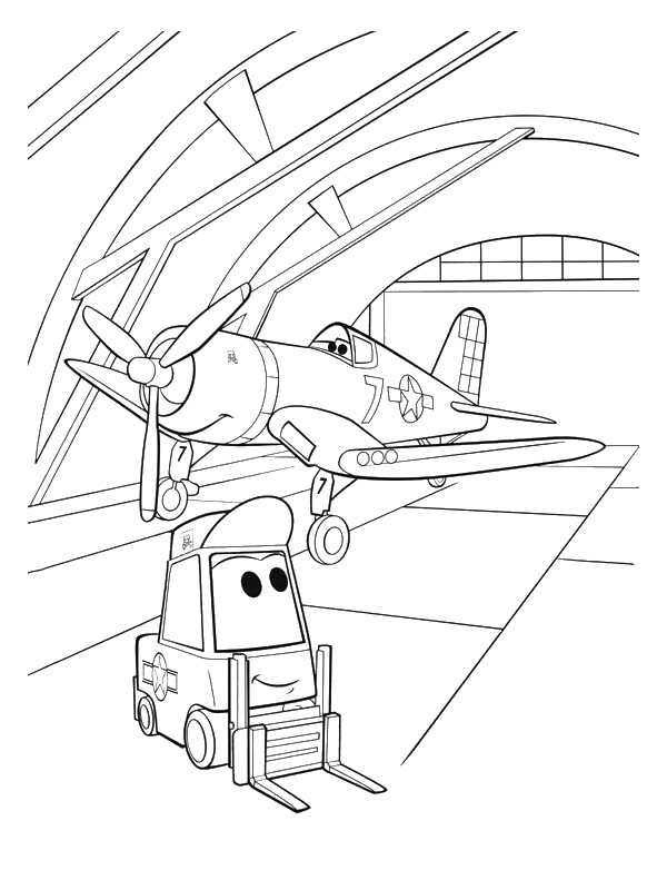 Dusty and Sparky Coloring page Dusty and Sparky Coloring page