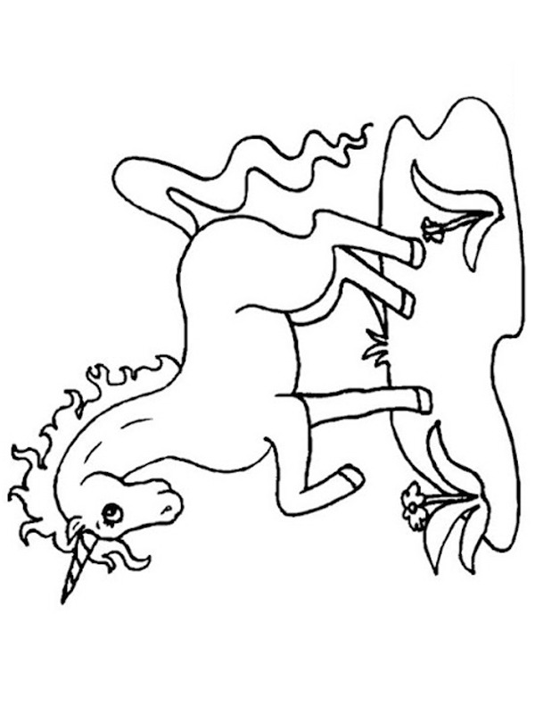 Unicorn Coloring page