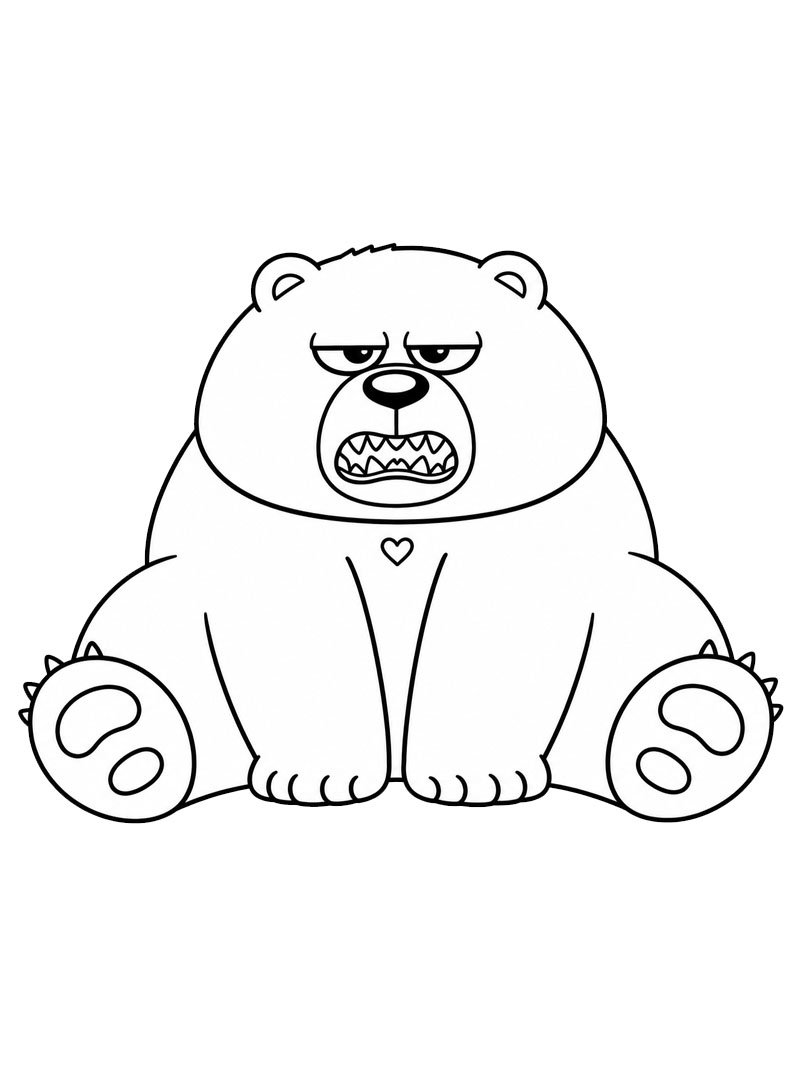 Ellen Bear (Hoppers) Coloring page