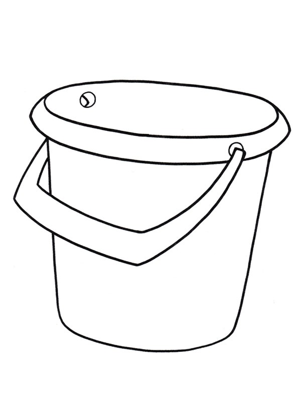 Bucket Coloring page