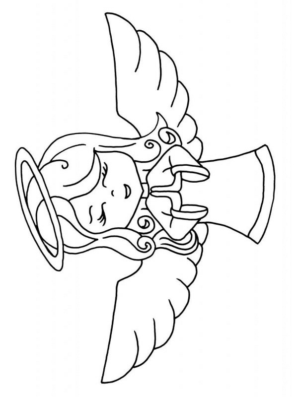Angel Coloring page