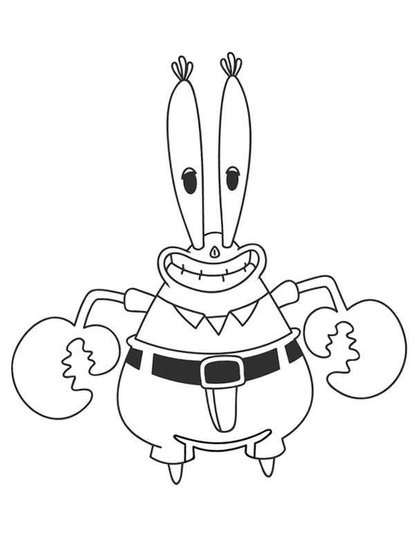 Mr. Krabs Coloring page