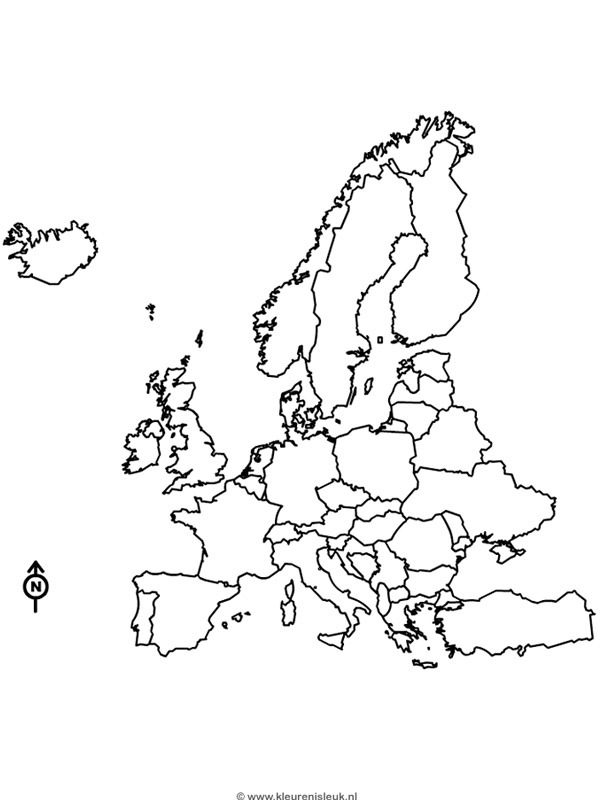 Europe Coloring page
