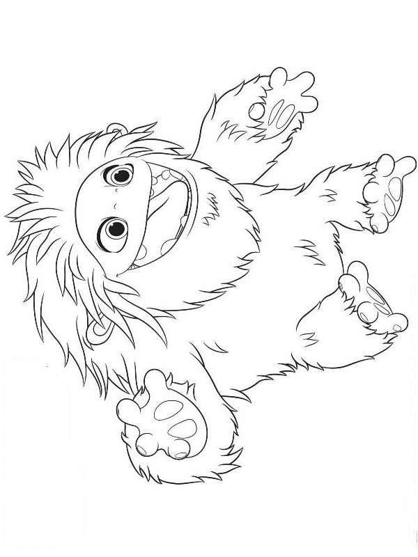 everest yeti Coloring page