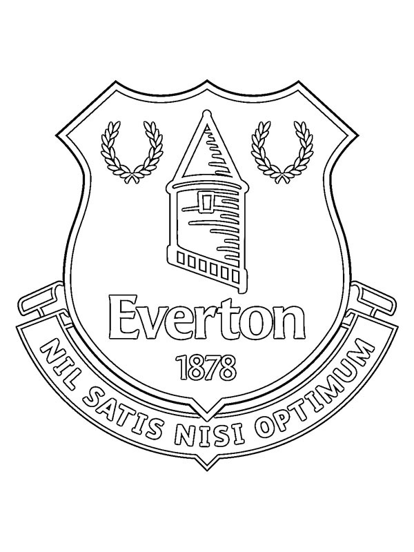 Everton FC Coloring page Everton FC Coloring page