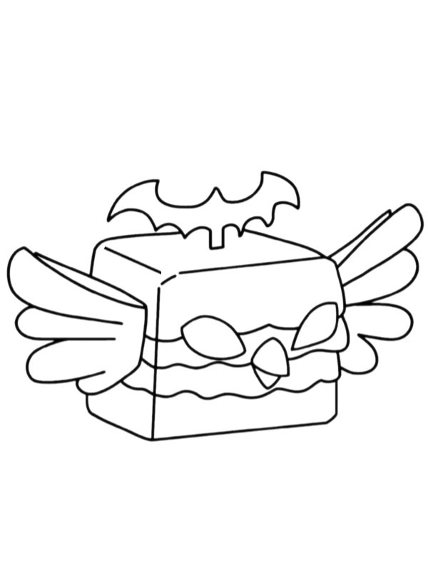 Falcon Blox Fruits Coloring page Falcon Blox Fruits Coloring page