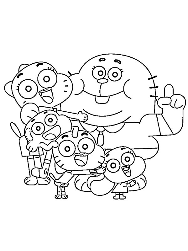 The Watterson Family Coloring page The Watterson Family Coloring page
