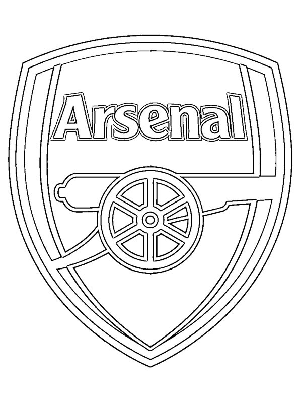 Arsenal FC Coloring page Arsenal FC Coloring page